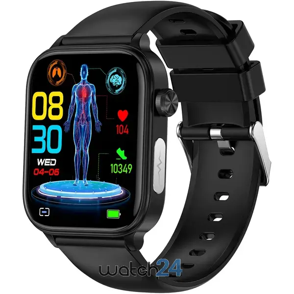 SmartWatch cu Apel Bluetooth, Glucometru, Analiza Impedantei Bioelectrice, EKG, HRV, Temperatura Corporala, Ritm Cardiac, Nivel Oxigen, Tensiune Arteriala S725