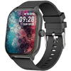 SmartWatch cu Apel Bluetooth, Ritm cardiac, Oxigen din sange, Tensiune arteriala, Monitorizare somn, Vreme, Calculator S729