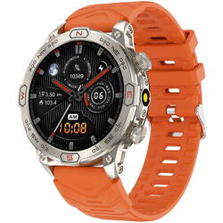 SmartWatch cu Apel Bluetooth, Primire/Efectuare Apeluri, Barometru, Busola, Altimetru, Moduri Sport, Distanta, Calorii, Ritm Cardiac, Nivel Oxigen, Tensiune Arteriala, Vreme S744