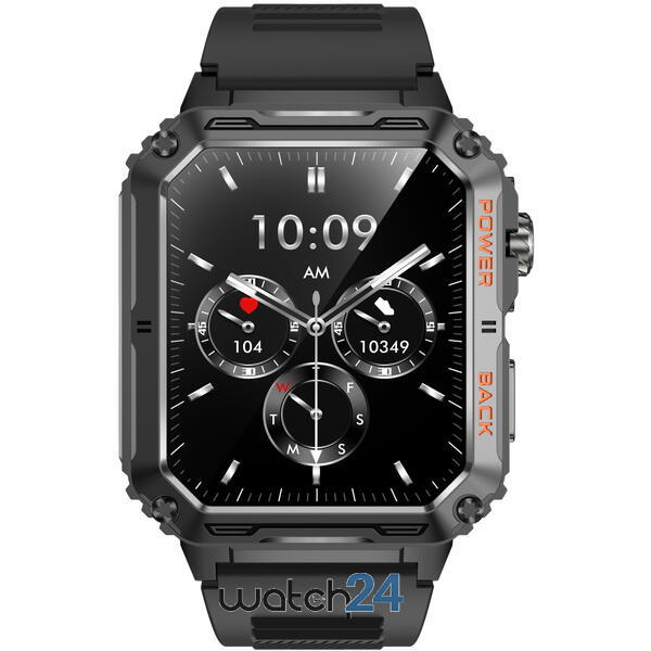 SmartWatch cu Apel Bluetooth, LED Luminous Effect, Meniu RO,  Calculator, Calendar, Notificari, Alarma, Moduri Sport, Calorii, Ritm Cardiac, Nivel Oxigen, Tensiune Arteriala, Antrenament Respiratoriu, Monitorizare Somn, Vreme S751