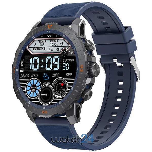 SmartWatch cu Apel Bluetooth, 3 Curele, Primire/Efectuare Apeluri, Monitorizare Somn, Afisaj Vreme, Alarma, Agenda, Ritm Cardiac, Nivel Oxigen, Calorii, Moduri Sport S755