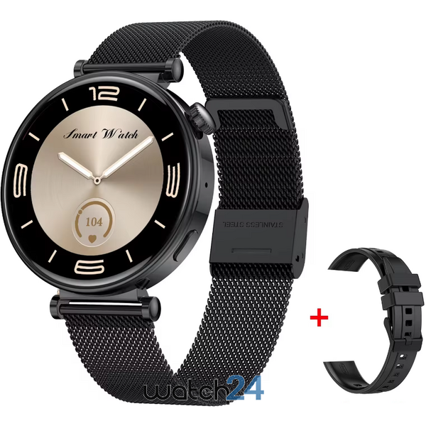 SmartWatch cu 2 Curele, Apel Bluetooth, Monitorizare Somn, Calorii, Moduri Sport, Ciclu Menstrual, Distanta Parcursa, Ritm Cardiac, Nivel Oxigen, Tensiune Arteriala, Numar SOS, Calculator S759