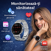 SmartWatch cu Apel Bluetooth, Glucometru, Analiza Impedantei Bioelectrice, EKG, HRV, Ciclu Menstrual, Nivel Radiatii, Temperatura Corporala, Ritm Cardiac, Nivel Oxigen, Tensiune Arteriala S764