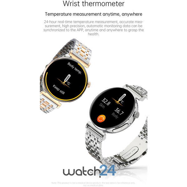 SmartWatch cu Apel Bluetooth, Glucometru, Analiza Impedantei Bioelectrice, EKG, HRV, Ciclu Menstrual, Nivel Radiatii, Temperatura Corporala, Ritm Cardiac, Nivel Oxigen, Tensiune Arteriala S764