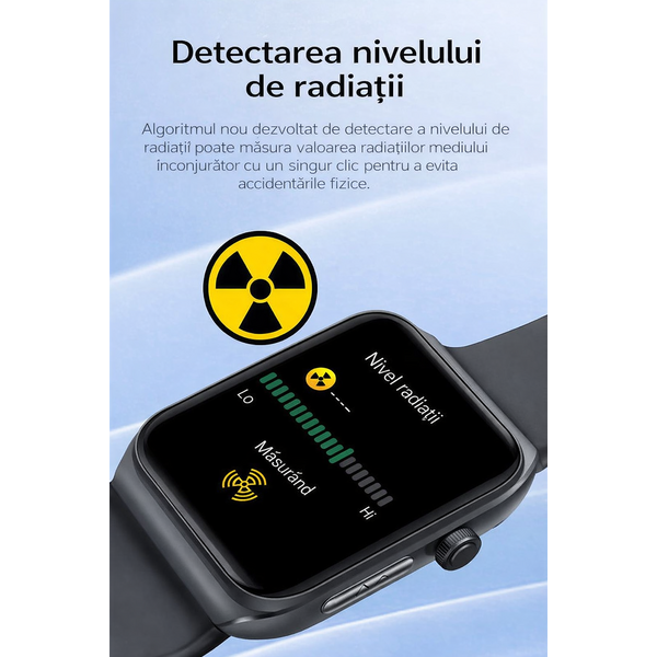 SmartWatch cu Apel Bluetooth, Senzor Glucometru, Analiza Impedantei Bioelectrice, EKG, HRV, Nivel Radiatii,  Temperatura Corporala, Ritm Cardiac, Nivel Oxigen, Tensiune Arteriala S777