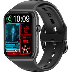 SmartWatch cu Apel Bluetooth, Glucometru, Analiza Impedantei Bioelectrice, EKG, HRV, Nivel Radiatii,  Temperatura Corporala, Ritm Cardiac, Nivel Oxigen, Tensiune Arteriala S777