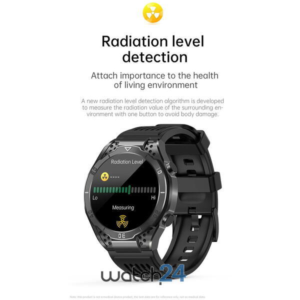 SmartWatch cu Apel Bluetooth, Glucometru, Analiza Impedantei Bioelectrice, EKG, HRV, Nivel Radiatii, Temperatura Corporala, Ritm Cardiac, Nivel Oxigen, Tensiune Arteriala S780