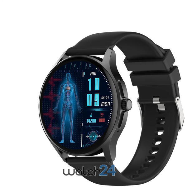 SmartWatch cu senzor Glucometru, EKG, Variabilitatea Ritmului Cardiac, Tensiune arteriala, Nivel Oxigen, Apel Bluetooth, Nivel stres, Ciclu menstrual, Afisare vreme, Calculator S774