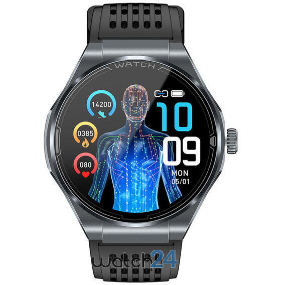 SmartWatch cu Apel Bluetooth, Glucometru, Analiza Impedantei Bioelectrice, EKG, HRV, Nivel Radiatii, Temperatura Corporala, Ritm Cardiac, Nivel Oxigen, Tensiune Arteriala S782