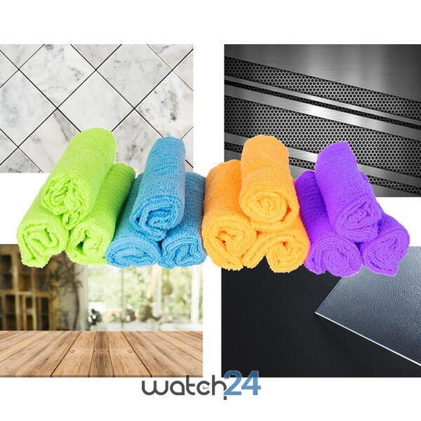OFERTA 6+6 GRATIS Lavete microfibra, 30x30 Cm, Multicolor