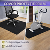 Covoras protecție scaun 90x130cm, Negru