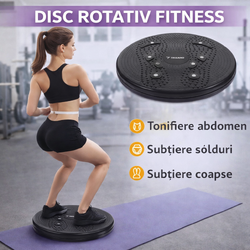 TRIZAND Disc rotativ pentru fitness, pentru tonifierea abdomenului, subtierea soldurilor si a coapselor