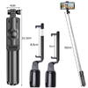 Selfie stick multifunctional, Trepied, Suport pentru telefon, Bluetooth 4.0, telecomanda detasabila, Telescopic, Compatibil iOS/Android, Negru