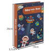 Carte tip Puzzle Magnetic , Set 50 magneti, 6 Cartonase Duble, Tema cosmos