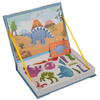 Carte tip Puzzle Magnetic , Set 36 magneti, 6 Cartonase Duble, Tema Dinozauri