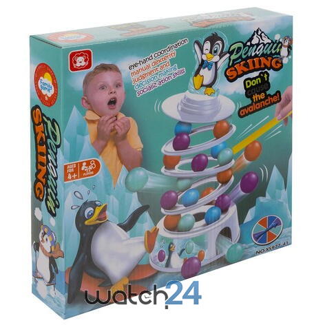 Joc de indemanare, Skiing penguin, Plastic, Multicolor
