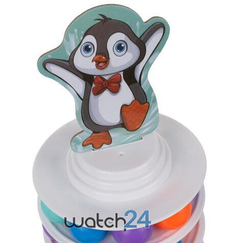 Joc de indemanare, Skiing penguin, Plastic, Multicolor
