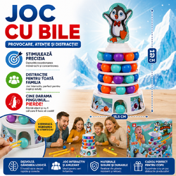 Joc de indemanare, Skiing penguin, Plastic, Multicolor