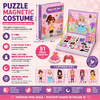 Carte tip Puzzle Magnetic , Set 51 magneti, 6 Cartonase Duble, Tema Costume