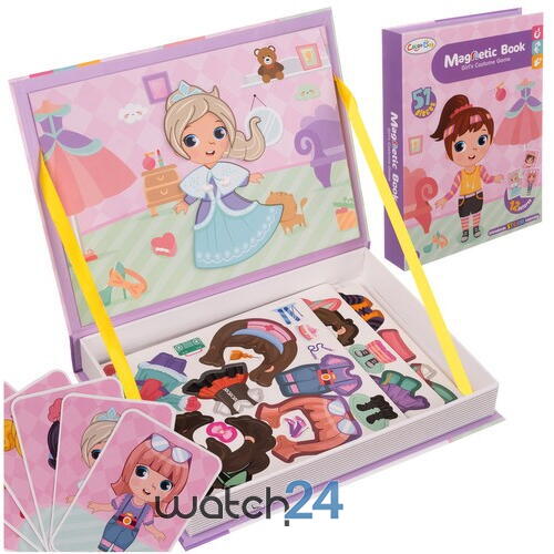 Carte tip Puzzle Magnetic , Set 51 magneti, 6 Cartonase Duble, Tema Costume