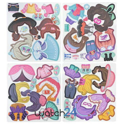 Carte tip Puzzle Magnetic , Set 51 magneti, 6 Cartonase Duble, Tema Costume