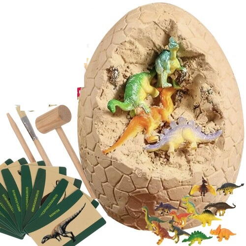 SMARTECH Set de Explorare Oua de Dinozaur - cu Excavare pentru Copii, Jucarie Educativa si Interactiva, +3 Ani