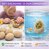 Set de Explorare 12 Oua de Dinozaur - cu Excavare pentru Copii, Jucarie Educativa si Interactiva, +3 Ani