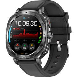 SmartWatch cu Senzor Glucometru, EKG, Temperatura Corporala, Compozitia Sangelui, Acid Uric, Colesterol, Metabolism, Grasimea din Corp, Apel Bluetooth, Numar SOS S796