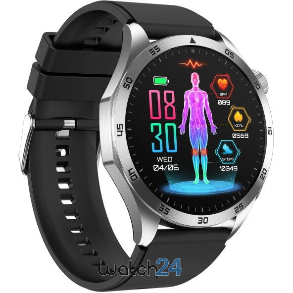 SmartWatch cu Senzor Glucometru, EKG, Temperatura Corporala, Compozitia Sangelui, Acid Uric, Colesterol, Metabolism, Grasimea din Corp, Apel Bluetooth, Numar SOS S799