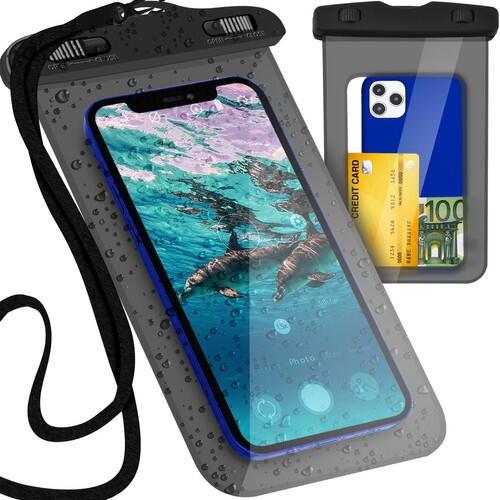 SMARTECH Husa impermeabila pentru telefon, pentru piscina, inot, plaja, Pana la 5.5 Inch