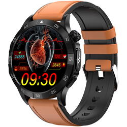 SmartWatch cu Senzor Glucometru, EKG, Temperatura Corporala, Acid Uric, Grasimea din Corp, Apel Bluetooth, Numar SOS, Calculator, Calendar, Alarma S801