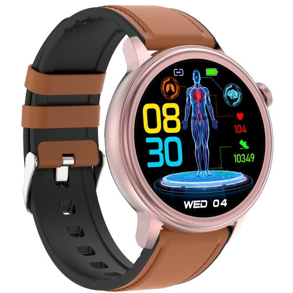 SmartWatch cu Senzor Glucometru, EKG, Temperatura Corporala, Compozitia Sangelui, Acid Uric, Colesterol, Metabolism, Grasimea din Corp, Apel Bluetooth, Numar SOS S806
