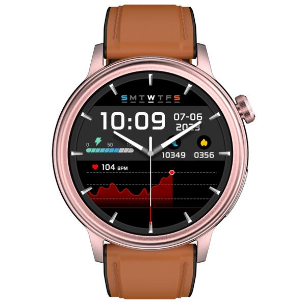 SmartWatch cu Senzor Glucometru, EKG, Temperatura Corporala, Compozitia Sangelui, Acid Uric, Colesterol, Metabolism, Grasimea din Corp, Apel Bluetooth, Numar SOS S806