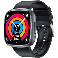 SmartWatch cu Senzor Glucometru, EKG, Temperatura Corporala, Compozitia Sangelui, Acid Uric, Colesterol, Metabolism, Grasimea din Corp, Apel Bluetooth, Numar SOS S809