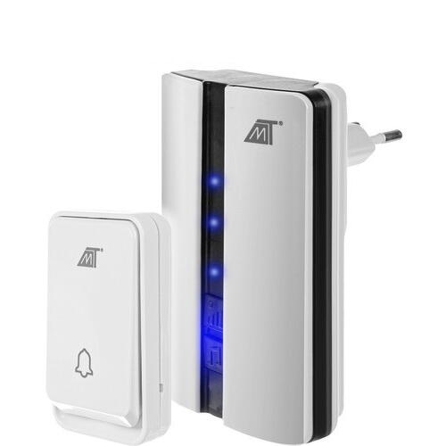 Sonerie Wireless Fara Fir, 3 Trepte de Volum, 51 Sunete, Mod Silentios, Raza 15Metri, IP44, Alb