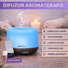 Difuzor de ulei esential, aromaterapie, umidificator de aer, rezervor 300ML, cu telecomanda si lumina veghe ajustabila + Ulei Cadou