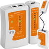 Tester cabluri RJ45/RJ11, 2 viteze, pentru diagnoza retele, set cu tester MASTER si tester PILOT