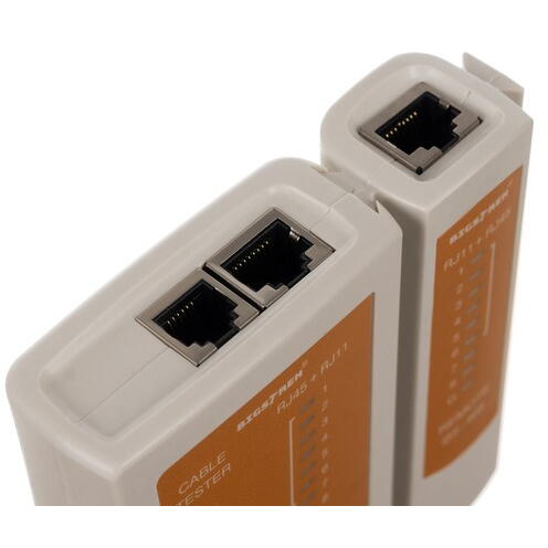 Tester cabluri RJ45/RJ11, 2 viteze, pentru diagnoza retele, set cu tester MASTER si tester PILOT