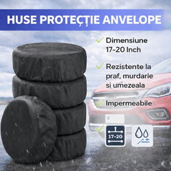 17-20 Inch Set 4 huse pentru anvelope/cauciucuri, Impermeabil, pentru dimensiunea 17-20