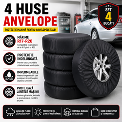 17-20 Inch Set 4 huse pentru anvelope/cauciucuri, Impermeabil, pentru dimensiunea 17-20