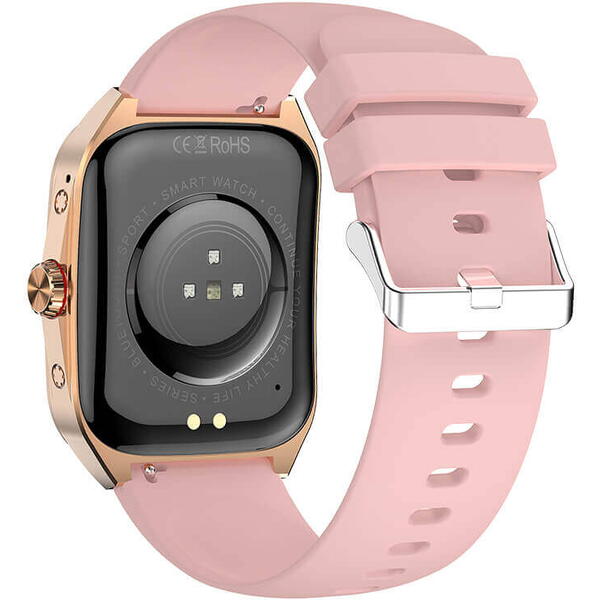 SmartWatch cu Apel Bluetooth, Ritm Cardiac, Tensiune Arteriala, Nivel Oxigen, Calculator, Calendar, Moduri Sport, Calorii, Pasi, Monitorizare Somn S813