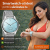 SmartWatch cu Apel Bluetooth, Ritm Cardiac, Tensiune Arteriala, Nivel Oxigen, Calorii, Pasi, Distanta, Vreme, Somn, Calculator S814
