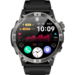 SmartWatch cu Barometru, Altimetru, Busola, GPS, Apel Bluetooth, Numar SOS, Lanterna, Vreme, Baterie 530mAh, Display 1.43 Amoled HD S832