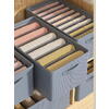 Organizator imbracaminte cu 9 compartimente pentru blugi, pulovere, camasi, 44x30x20 Gri