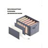 Organizator imbracaminte cu 9 compartimente pentru blugi, pulovere, camasi, 44x30x20 Gri