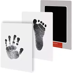 Kit amprenta cu tus non-toxic, pentru maini si picioare bebelusi