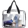 Set 3 organizatoare cosmetice pentru calatorii, multifunctionale, rezistente la apa, Transparent