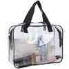 Set 3 organizatoare cosmetice pentru calatorii, multifunctionale, rezistente la apa, Transparent