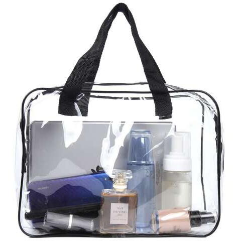 Set 3 organizatoare cosmetice pentru calatorii, multifunctionale, rezistente la apa, Transparent