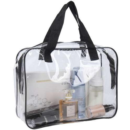 Set 3 organizatoare cosmetice pentru calatorii, multifunctionale, rezistente la apa, Transparent